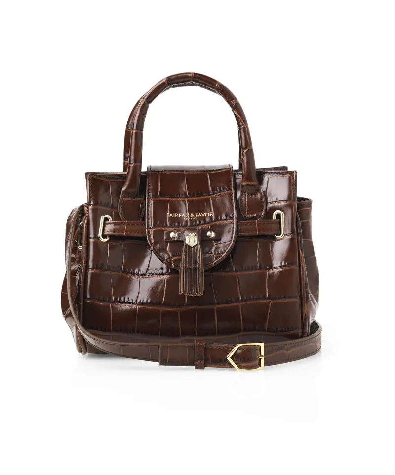 Fairfax and Favor Mini Windsor Handbag Conker Brown-2